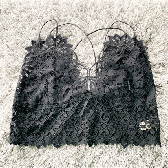 Peach Love California Other - NWT Peach Love Black Crochet Lace Bralette